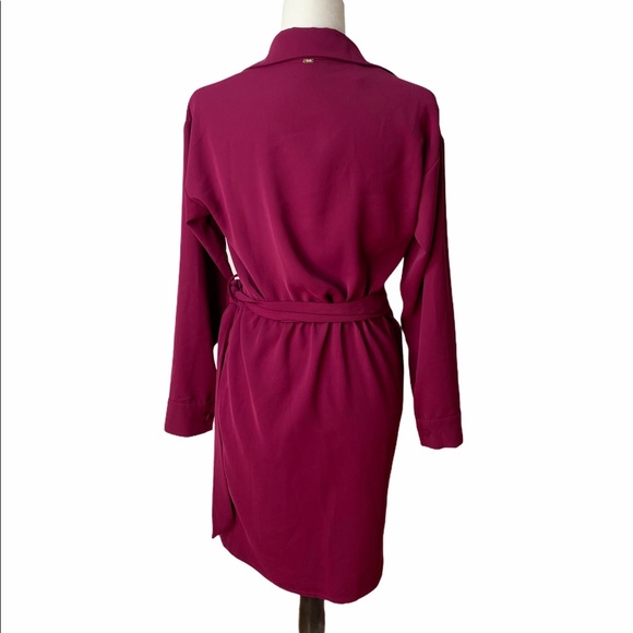 Magenta Medium Wrap Dress by BSB Collection - Picture 5 of 6